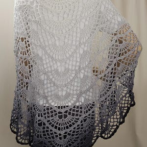 Modèle au crochet - châle papillon, écharpe de portage, paréo, cache-vêtements, modèle au crochet uniquement, photos et grille plus tutoriels vidéo