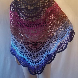 Häkelanleitung - Schmetterlings-Schal, Stola, Sarong, Cover Up, Häkelanleitung Bild 3
