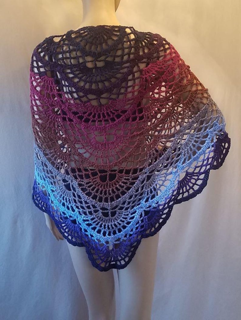 Häkelanleitung - Schmetterlings-Schal, Stola, Sarong, Cover Up, Häkelanleitung Bild 3