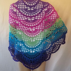Häkelanleitung - Schmetterlings-Schal, Stola, Sarong, Cover Up, Häkelanleitung Bild 2