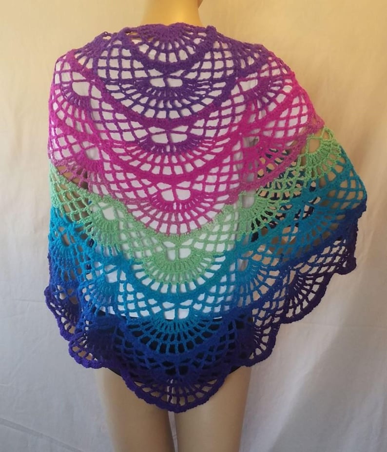 Häkelanleitung - Schmetterlings-Schal, Stola, Sarong, Cover Up, Häkelanleitung Bild 2