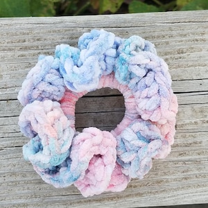 Samt Haargummi Samt Messy Bun Top Knoten Haargummi Handgemachte Häkelarbeit Pferdeschwanz Inhaber Handgelenk Krawatte Sommer Mode Ouchless Elastics Large