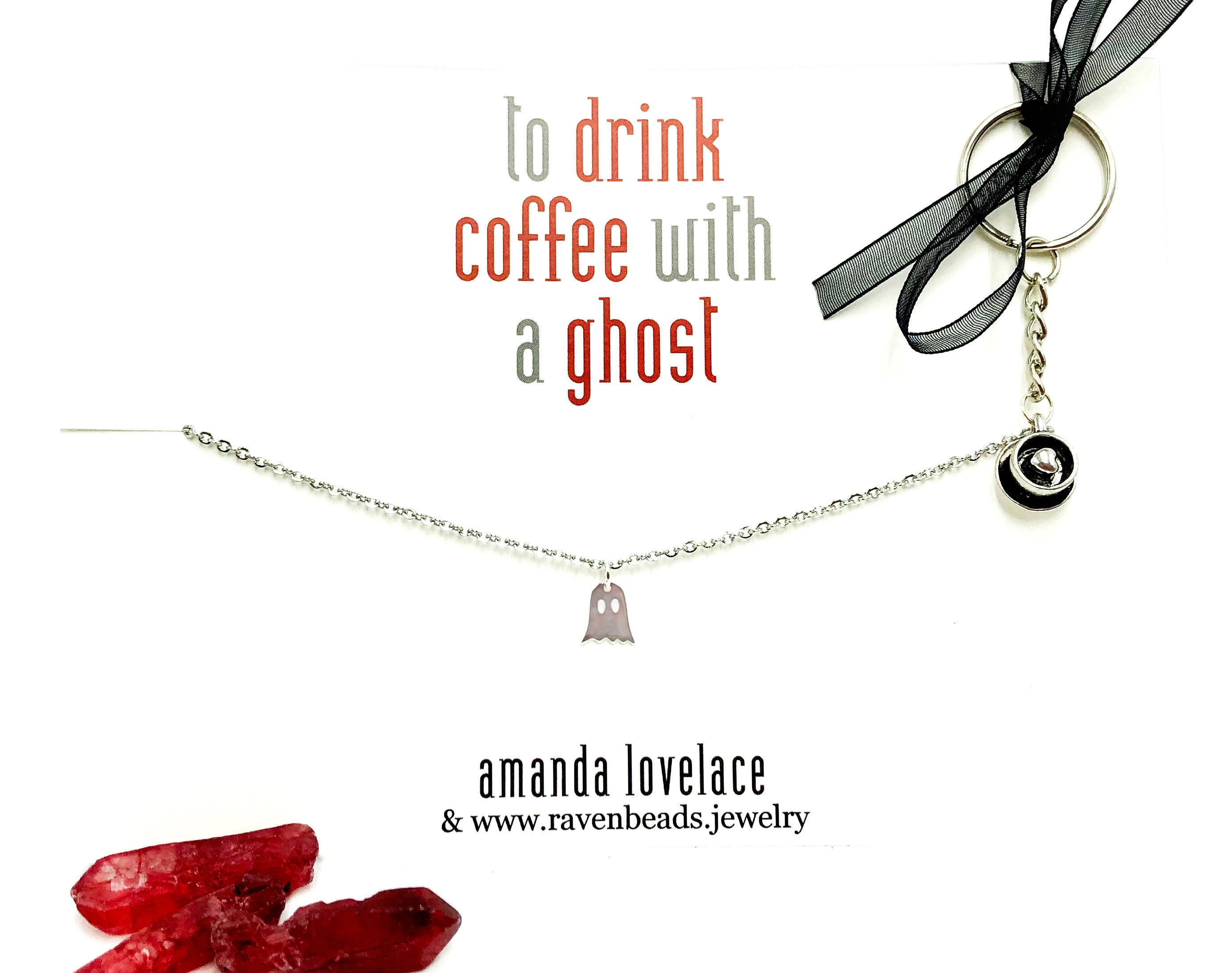 To Drink Coffee With A Ghost Amanda Lovelace X Raven Beads