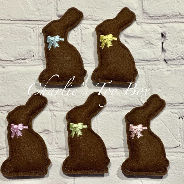 Easter Chocolate Bunny Catnip Toy