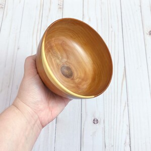 Red Cedar Wood Bowl Wood Bowl Wooden Home Decor Decorative Bowl Handmade Wood Bowl Handturned Wood Bowl Wooden Candy Dish image 3