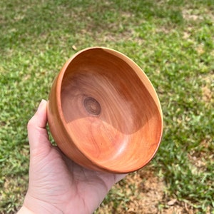 Red Cedar Wood Bowl Wood Bowl Wooden Home Decor Decorative Bowl Handmade Wood Bowl Handturned Wood Bowl Wooden Candy Dish image 8