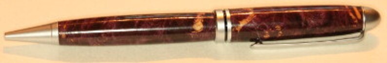 Purple Maple Burl Designer Twist Pen Wooden Twist Pen Classic Twist Pen image 4