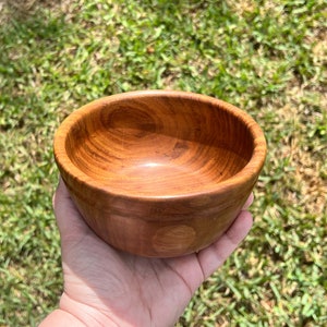 East Indian Rosewood Bowl Wood Bowl Wooden Home Decor Decorative Bowl Handmade Wood Bowl Handturned Wood Bowl Wood Candy Dish image 6