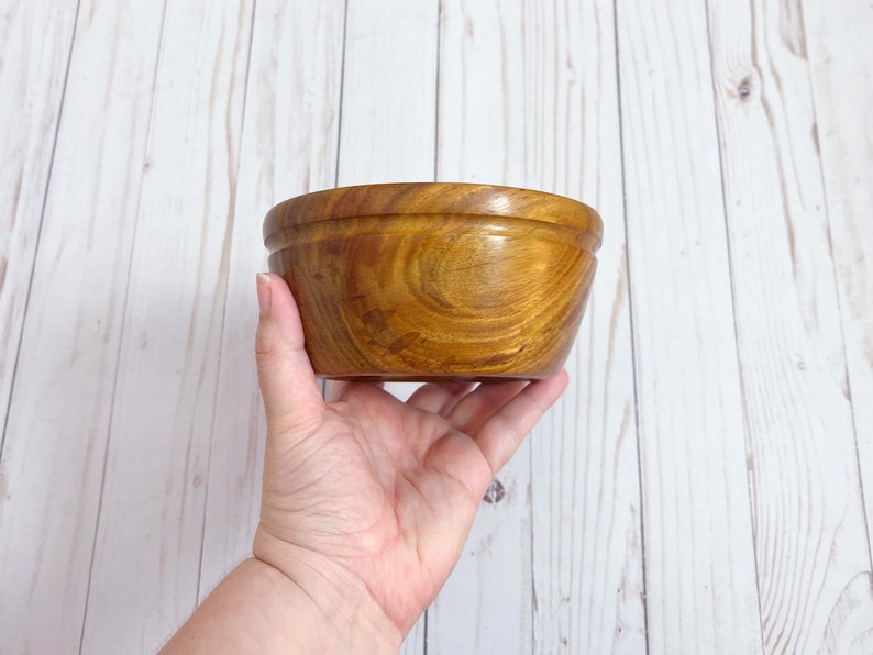 East Indian Rosewood Bowl Wood Bowl Wooden Home Decor Decorative Bowl Handmade Wood Bowl Handturned Wood Bowl Wood Candy Dish image 1