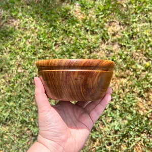East Indian Rosewood Bowl Wood Bowl Wooden Home Decor Decorative Bowl Handmade Wood Bowl Handturned Wood Bowl Wood Candy Dish image 8