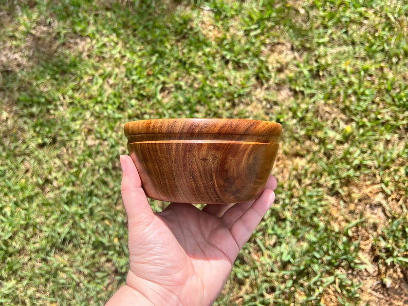 East Indian Rosewood Bowl Wood Bowl Wooden Home Decor Decorative Bowl Handmade Wood Bowl Handturned Wood Bowl Wood Candy Dish image 8