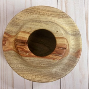 Camphor wood bowl - close up of top view