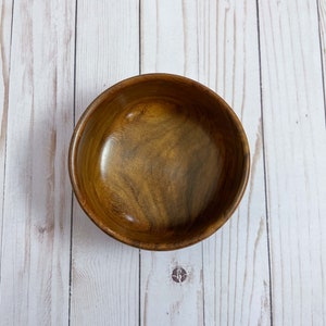 East Indian Rosewood Bowl Wood Bowl Wooden Home Decor Decorative Bowl Handmade Wood Bowl Handturned Wood Bowl Wood Candy Dish image 3
