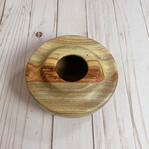 Camphor wood bowl - top view