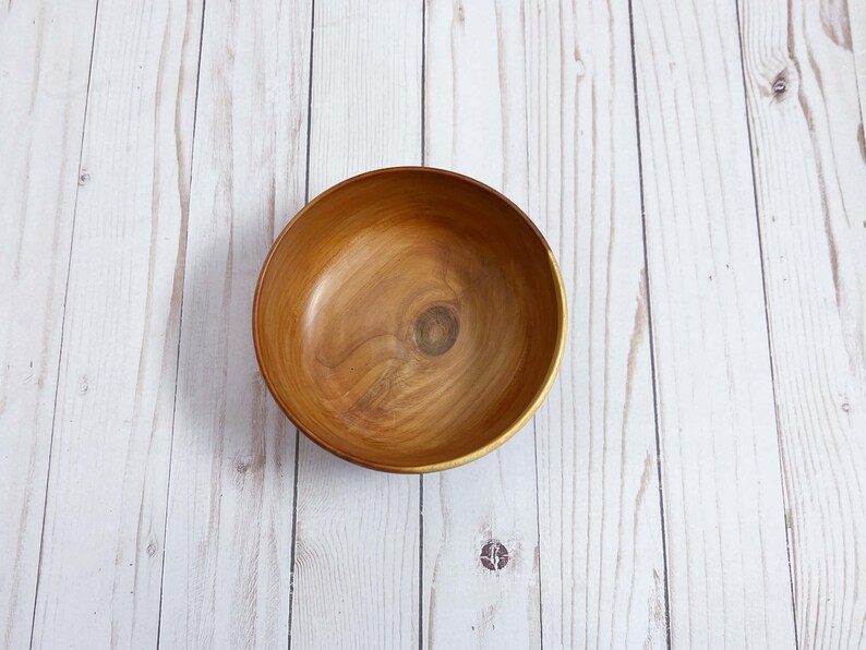 Red Cedar Wood Bowl Wood Bowl Wooden Home Decor Decorative Bowl Handmade Wood Bowl Handturned Wood Bowl Wooden Candy Dish image 4