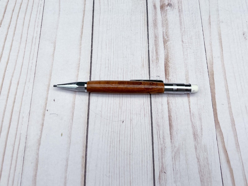 Wooden Mechanical Pencil 2mm Mechanical Pencil Handmade Mechanical Pencil Reclaimed Wood Pencil Wooden Pencil Gift for Writer image 8