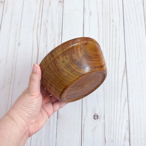 East Indian Rosewood Bowl Wood Bowl Wooden Home Decor Decorative Bowl Handmade Wood Bowl Handturned Wood Bowl Wood Candy Dish image 3