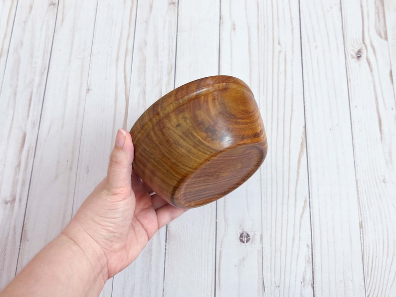 East Indian Rosewood Bowl Wood Bowl Wooden Home Decor Decorative Bowl Handmade Wood Bowl Handturned Wood Bowl Wood Candy Dish image 3