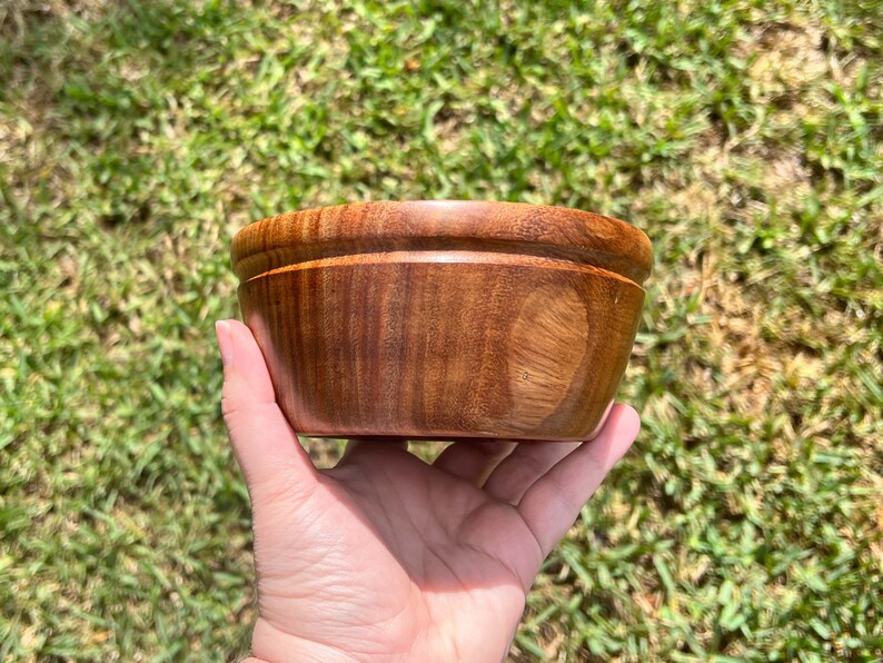 East Indian Rosewood Bowl Wood Bowl Wooden Home Decor Decorative Bowl Handmade Wood Bowl Handturned Wood Bowl Wood Candy Dish image 7