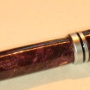 Purple Maple Burl Designer Twist Pen Wooden Twist Pen Classic Twist Pen image 2