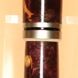 Purple Maple Burl Designer Twist Pen Wooden Twist Pen Classic Twist Pen image 5