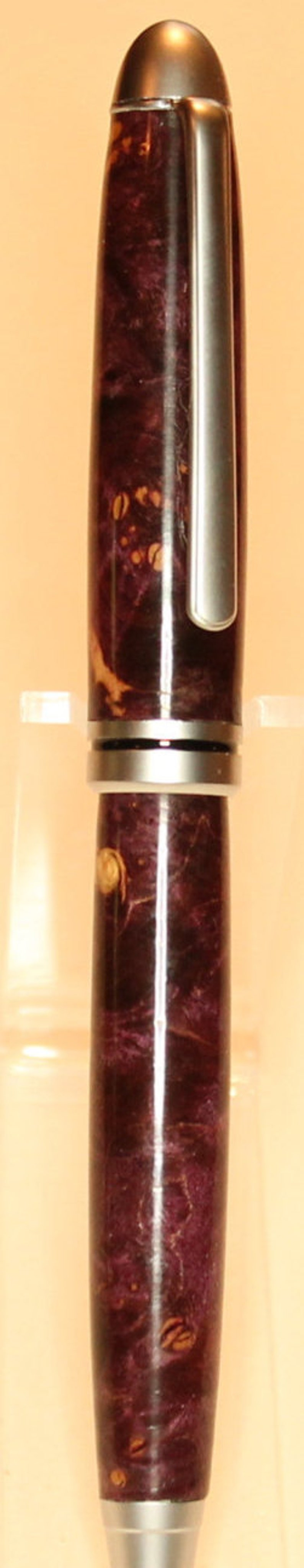 Purple Maple Burl Designer Twist Pen Wooden Twist Pen Classic Twist Pen image 5