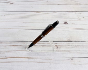 Handmade Cocobolo Twist Pen, Gunmetal Hardware, Executive Gift