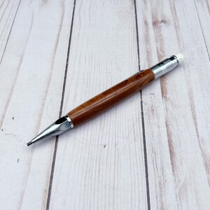 Wooden Mechanical Pencil 2mm Mechanical Pencil Handmade Mechanical Pencil Reclaimed Wood Pencil Wooden Pencil Gift for Writer image 7