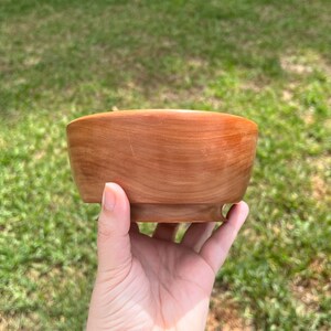 Red Cedar Wood Bowl Wood Bowl Wooden Home Decor Decorative Bowl Handmade Wood Bowl Handturned Wood Bowl Wooden Candy Dish image 7