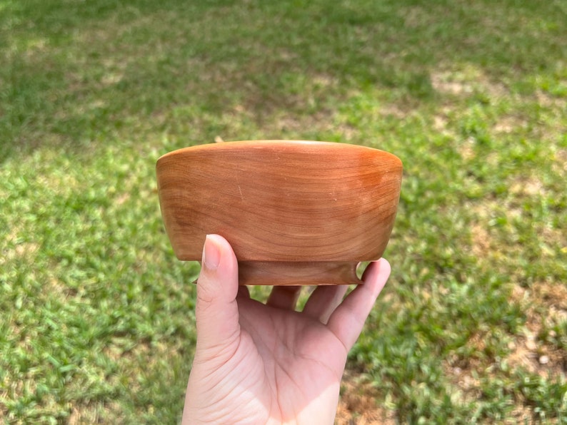 Red Cedar Wood Bowl Wood Bowl Wooden Home Decor Decorative Bowl Handmade Wood Bowl Handturned Wood Bowl Wooden Candy Dish image 7