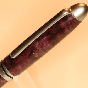 Purple Maple Burl Designer Twist Pen Wooden Twist Pen Classic Twist Pen image 3