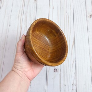 East Indian Rosewood Bowl Wood Bowl Wooden Home Decor Decorative Bowl Handmade Wood Bowl Handturned Wood Bowl Wood Candy Dish image 5