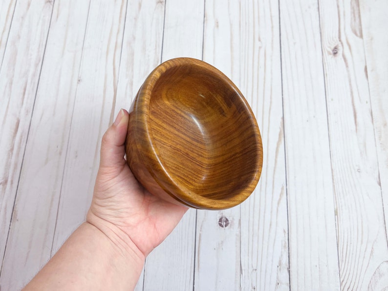 East Indian Rosewood Bowl Wood Bowl Wooden Home Decor Decorative Bowl Handmade Wood Bowl Handturned Wood Bowl Wood Candy Dish image 5