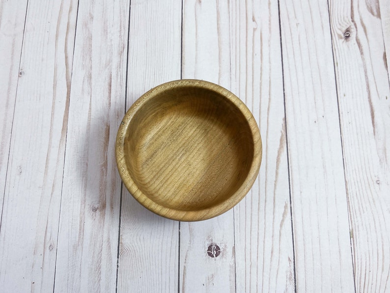 Maple Wood Bowl Wooden Bowl Wooden Home Decor Wooden Decorative Bowl Handmade Wood Bowl Handturned Wood Bowl Wood Candy Dish image 6