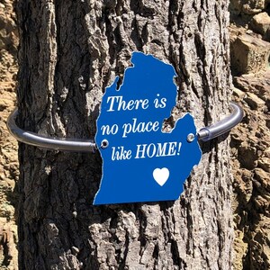Michigan Tree Tag. Do your "State Tree Bracelet" Family Keepsake. Great for the Homestead or Cottage. FREE Shipping + FREE Engraving
