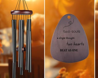 Two Souls 32&quot; Chime Wedding Gift. Marriage Celebration. FREE shipping + FREE personalized engraving! All in cost!