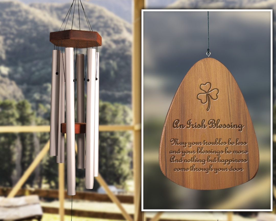 Irish Blessing Chime. Family Gift Windchime. Irish Roots With Custom