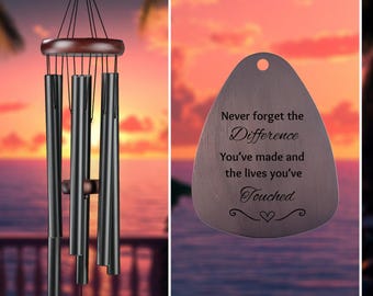 Retirement Chime Co Worker. 32&quot; Caregivers. Nurses. Teachers. Happy Retirement! FREE shipping + FREE engraving of your message!
