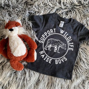 Support Wildlife Raise Boys and Girls tshirt, baby tee, trendy, hip clothes for kids, wildlife shirt, baby boy gift, hipster kid clothes