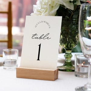 DAZZLE Wedding Table Numbers Template, Printable Table Numbers, Table Signs, Editable Modern Wedding, Instant Download Templett image 1