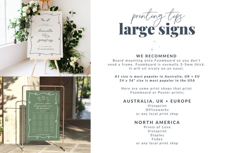 AYLA Script Wedding Rehearsal Dinner Welcome Sign, The Night Before Wedding Welcome Sign Template, Instant Download Templett image 6