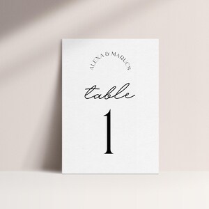 DAZZLE Wedding Table Numbers Template, Printable Table Numbers, Table Signs, Editable Modern Wedding, Instant Download Templett image 9