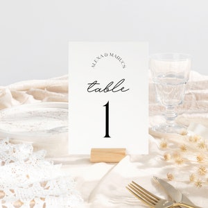 DAZZLE Wedding Table Numbers Template, Printable Table Numbers, Table Signs, Editable Modern Wedding, Instant Download Templett image 5