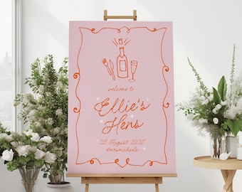 Hens Invites + Signs