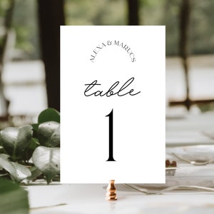 DAZZLE Wedding Table Numbers Template, Printable Table Numbers, Table Signs, Editable Modern Wedding, Instant Download Templett image 8