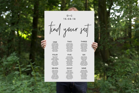 Creative Wedding Seating Chart