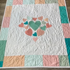 Handmade Farmhouse Heart Quilt