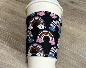 Rainbow Hot or Cold Cup Cozy