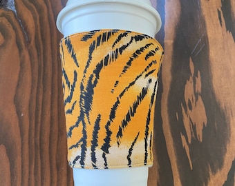 Animal Print Cup Cozy: Reusable Coffee Sleeve