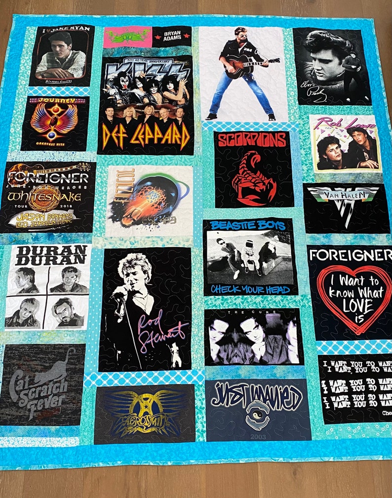 Handmade Memory Quilt from T-Shirts, Graduation Gift, Quilt from Clothing image 7